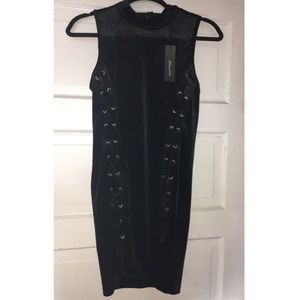Brand new black velvet dress